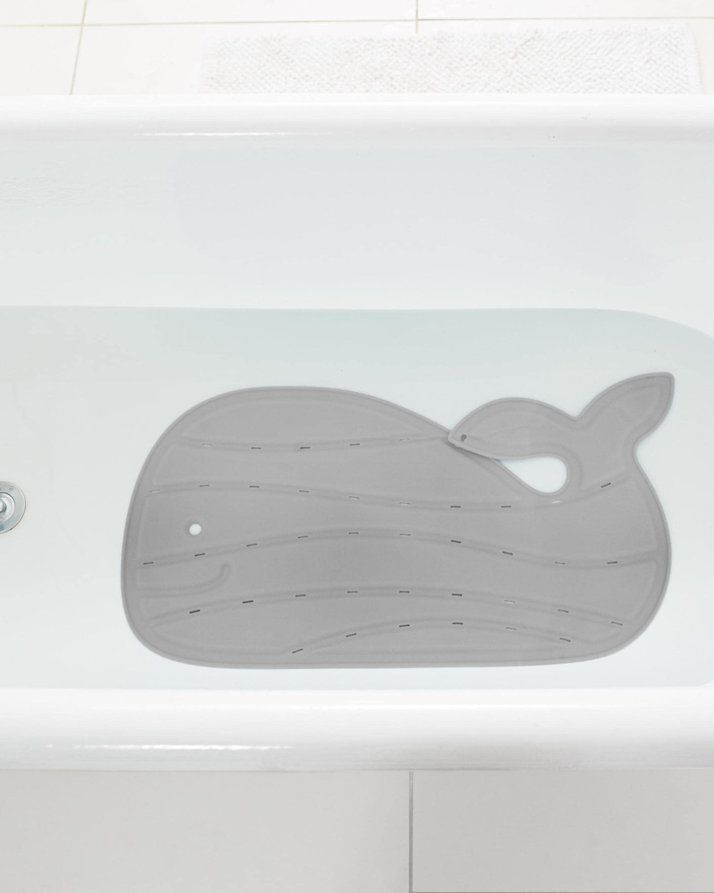 Skip Hop Non-Slip Baby Bath Mat, Moby, Grey