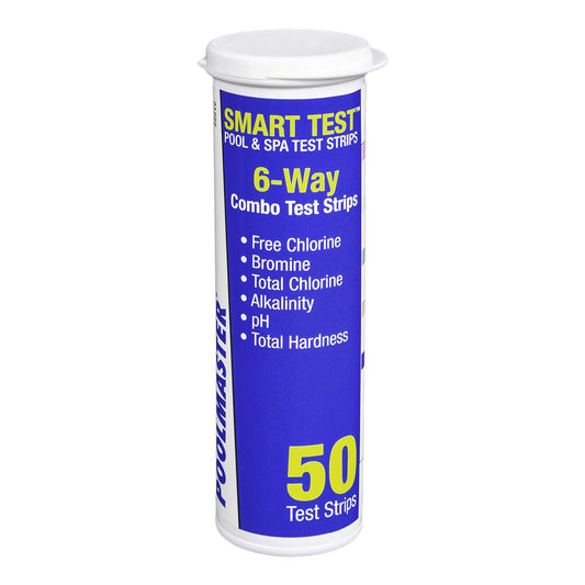 Poolmaster Smart Test 6-Way Combo Test Strips, 50 Strips, Pack of 1