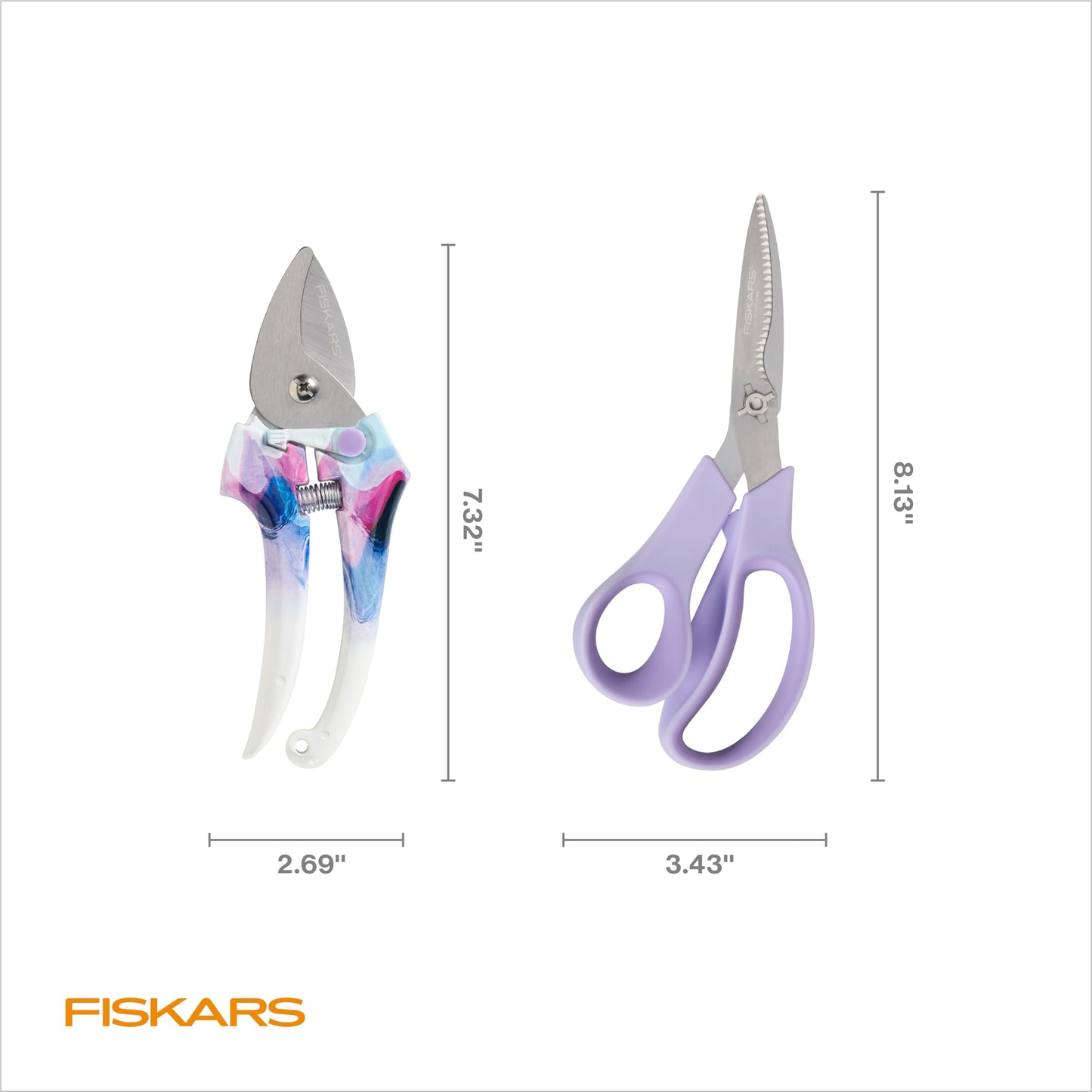 Fiskars Pruner and Veggie Shears Set, Explore Collection