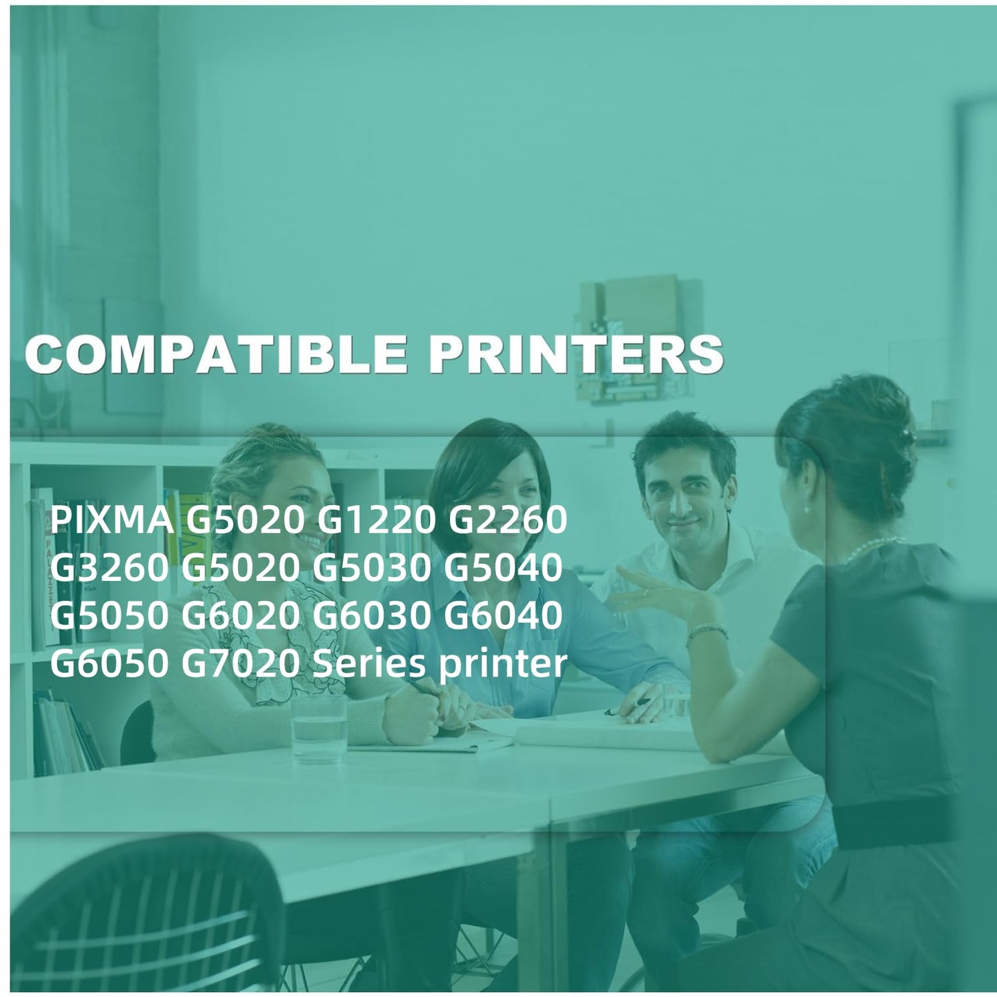 GI-21 G3260 G3270 Ink Refill Bottles Compatible for Canon 21 GI-21 GI21 Ink Refill Bottles for Canon G3260 G3270 G4270 G2260 G1220 G1230 G2270 MegaTank Printers (Black, Cyan, Magenta, Yellow, 4 Pack)