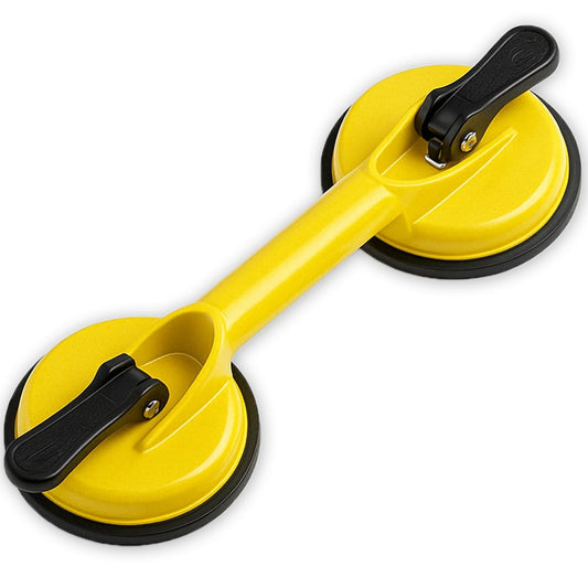 Gekbot Suction Cups for Large Glass/Tile/Pane/Window/Car Windshield Removal/Heavy Duty Aluminum Suction Cup Hook/Handle/Vacuum Plate Lifter Holder/Dent Puller Tool Kit