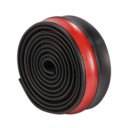Car Front Rear Bumper Protector, 2.5m/8.2ft Universal Rubber Bumper Lip Splitter Body Skirt Spoiler