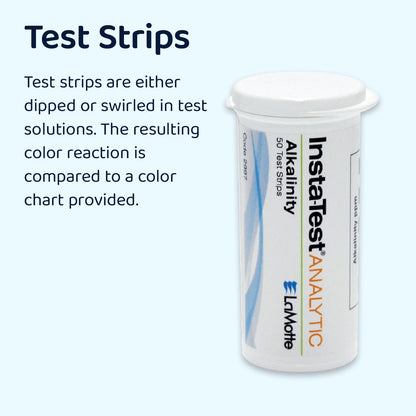 LaMotte Insta-Test 4 Plus, Free Chlorine, Bromine, Alkalinity, pH, Total Hardness Testing (50 strips)
