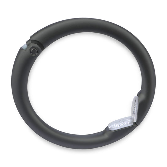 Clipa Handbag Hanger – Matte Black PVD - The Ring That Opens into a Hook and Hangs in Just 10 mm of Space, Holds 15 kg, 3 yr. Warranty.