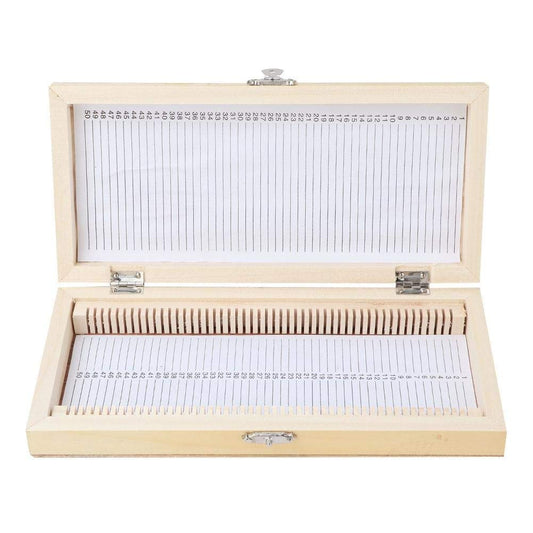 50PCS Biology Glass Prepared Microscope Slides Specimens Wooden Slide Storage Box Case Biology Slide Holder Scientific Microscope Slide Box