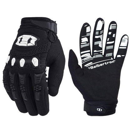 Seibertron Unisex BMX MX ATV MTB Racing Mountain Bike Bicycle Cycling Off-Road/Dirt Bike Gloves Road Racing Motorcycle Motocross Sports Gloves Touch Recognition Full Finger Glove Black L