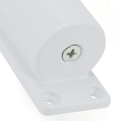 LEXININ 2 Pack 4-1/2 Inches Automatic Door Closer, Stainless Steel Diecast Construction Light-Duty Safety Spring Door Closer to Convert Hinged Doors to Self-Closing, White