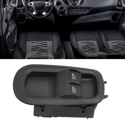 Hoypeyfiy GK2T‑14A132‑CA Left Driver Side Double Window Control Switch Car Electric Power Window Control Switch Replacement for Ford Transit 2014‑2019