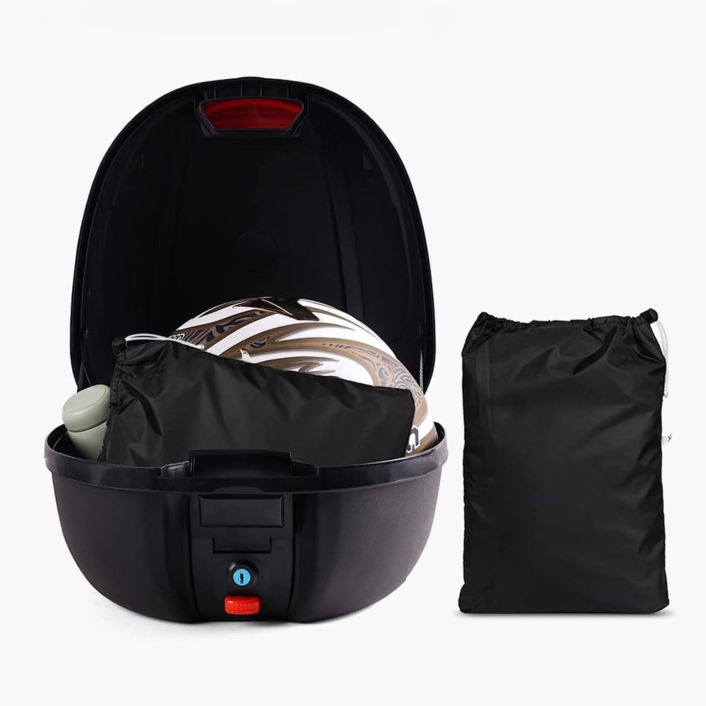 LIHAO Motorcycle Cover Waterproof Outdoor Motorbike Protection Cover Fits up to 96.5 inches Motorbike Cover with Storage Bag All Season Protection (XL)
