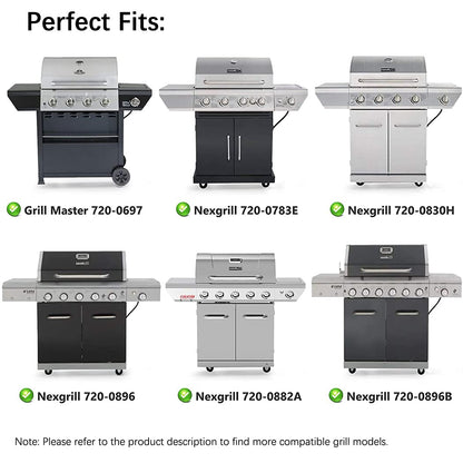 BBQSAVIOR PP87 Porcelain Steel Grill Heat Plate Shield, BBQ Heat Tent, Gas Barbecue Replacement Parts for Grill Master 720-0697 Nexgrill 720-0830H 720-0783E Burner Cover 37CM 4-Pack