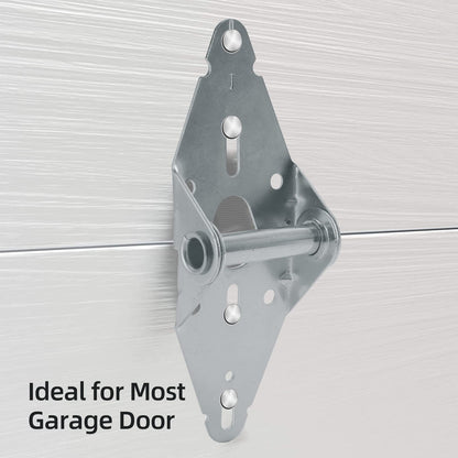 HOME MASTER HARDWARE 4 Pack Garage Door Hinge Heavy Duty 14 Gauge Steel #1 with Galvanized Finish - Residential/Light Commercial Garage Door Replacement