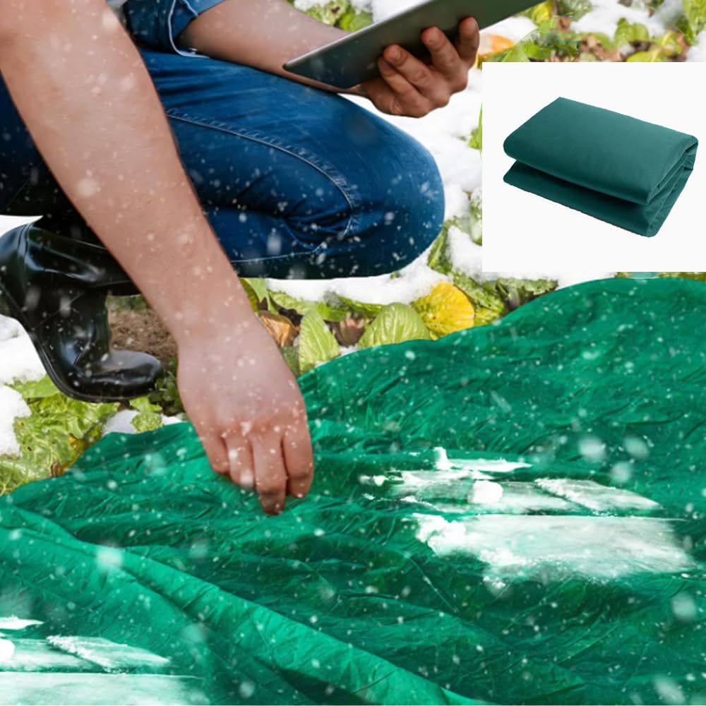 9.8×32.8Ft Plant Freeze Protection Cover,1.2OZ Non-Woven Frost Cloth Blanket,Garden Frost Fleece Cover for Vegetable Reusable Floating Row Cover for Cold Weather,Plant Cover Screen Protection