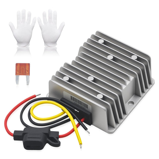 Triumilynn DC 48V 36V Step Down to 12V 10A 120W Voltage Reducer Converter for Golf Cart Converter Voltage Regulator Transformer Waterproof