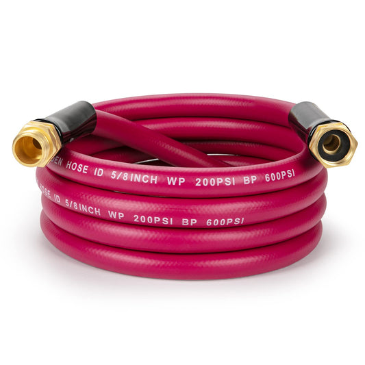 WELLUCK Garden Hose Heavy Duty Durable Anti Kink Flexible Garden Water Hose for Drinking Water Safe BPA Free, All-Weather Lightweight Water Hose for Garden RV Camper Marine (10FT)