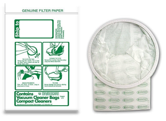 Generic-Compact/Tristar Vacuum Bags Microfiltration With Closure - 12 Pack