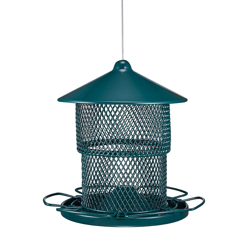 Metal Bird Feeder for Outside, Window Bird Feeder Eco-Friendly and Anti-Rust Wild Bird Feeders, Outdoor Birdfeeders for Wild Birds, Finch, Cardinal and Bluebird