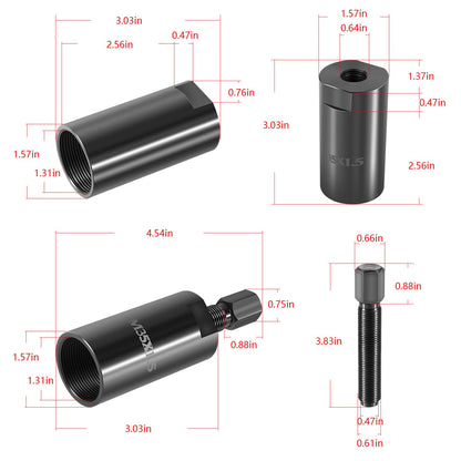 Bonbo 35mm Flywheel Puller Remover Bolt Tool M35 X 1.5 R.H. for Yamaha Big Bear 350 400 660 Raptor 350 700 700R Grizzly 350 400 450 550 660 700 Kodiak 400 450 Rhino 450 660 Rotor