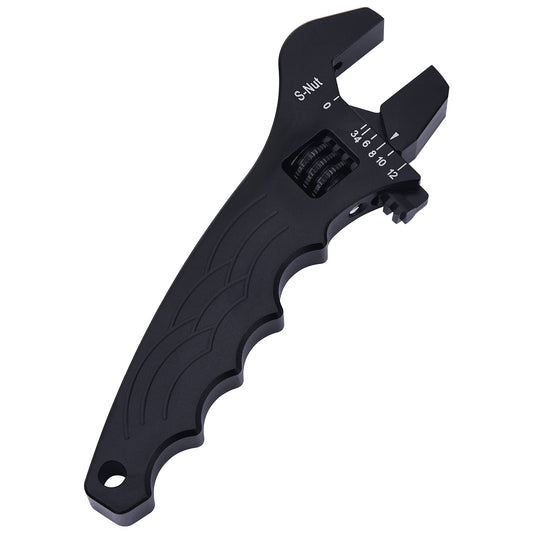 EVIL ENERGY Lightweigth Aluminum an Adjustable Wrench Spanner for AN3- AN12 Black