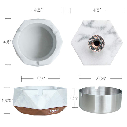 J JHOUSELIFESTYLE Ashtray for Weed - Cigarette Ashtray with Lid, Great Outdoor Ashtrays for Cigarettes Windproof