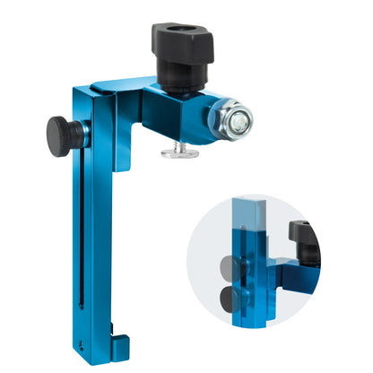 POWERTEC 1" to 3-1/2" Adjustable Flip Stop, Patent Pending Curved-Based T Track Stop for Miter Saw, Table Saw, Drill Press, Router Table, Miter Gauge, T Track Accessories for Woodworking (72043)