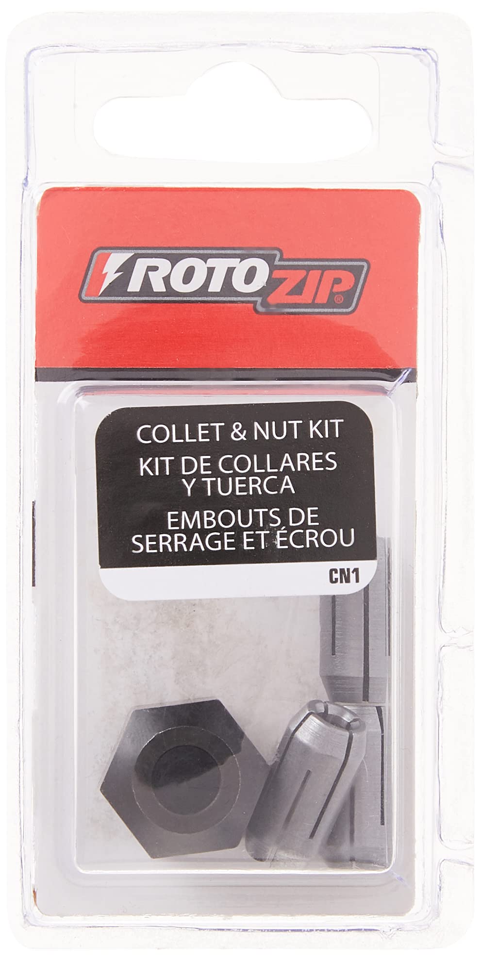RotoZip CN1 Replacement Collet and Nut Kit , Silver