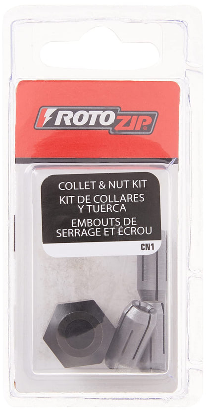 RotoZip CN1 Replacement Collet and Nut Kit , Silver