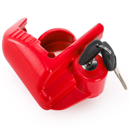 Nicunom Trailer Hitch Lock, Universal Lock Trailer Heavy Duty Coupler Locks with Keys, Red Trailer Tongue Lock for Vehicle Tow Boat RV Truck, Fits 1-7/8", 2" & 2-5/16" Couplers