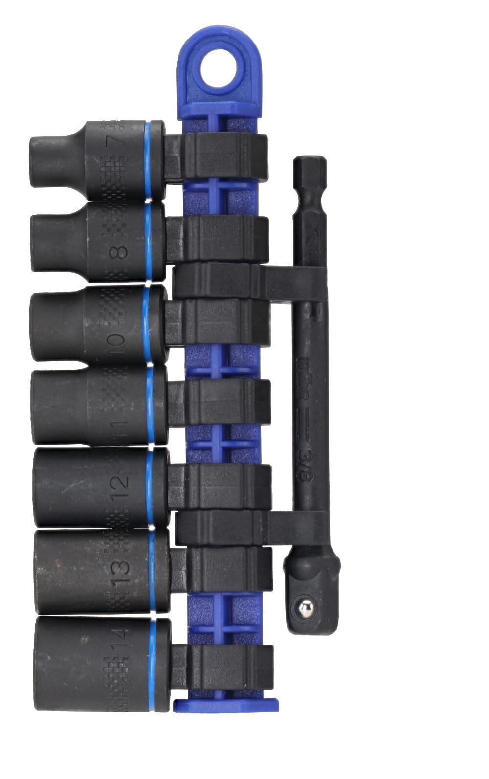 Wiha 72094 8-Piece 3/8" Drive Metric Impact Socket Set