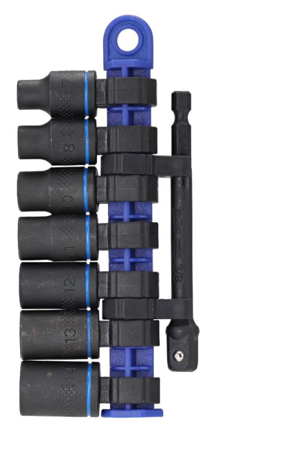 Wiha 72094 8-Piece 3/8" Drive Metric Impact Socket Set