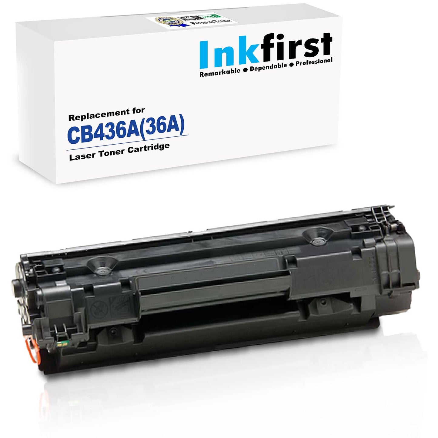 Inkfirst Compatible Toner Cartridge Replacement for HP CB436A 36A Laserjet P1505 P1505n M1522n MFP M1522nf MFP