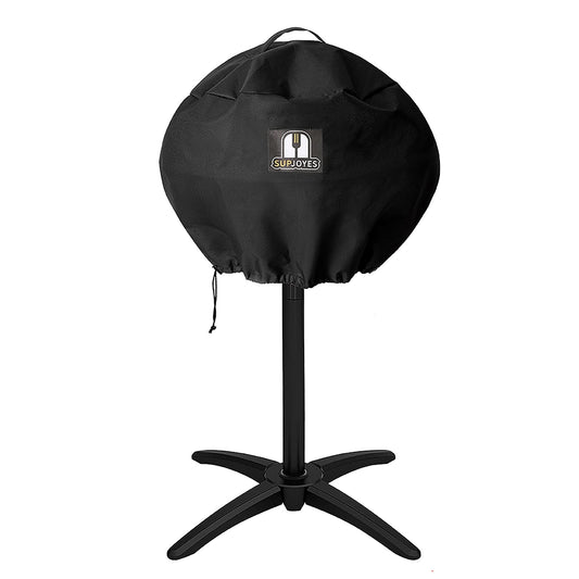 SUPJOYES BBQ Cover for George Foreman Electric Grill, Indoor Outdoor Round BBQ Covers for GGR50B, GFO3320, GFO240