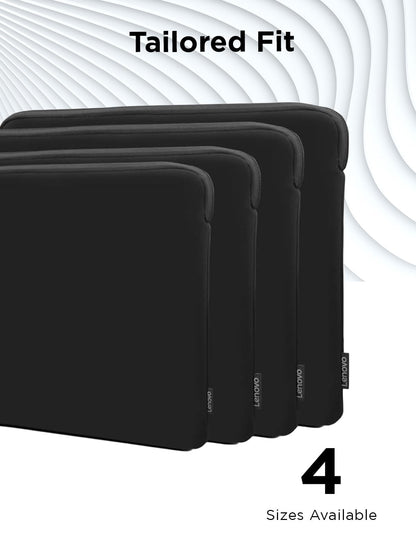 Lenovo Basic Laptop Sleeve 11 Inch Notebook/Tablet Compatible with MacBook Air/Pro Neoprene Material - Soft Fleece Lining - Zippered Top Opening - Black