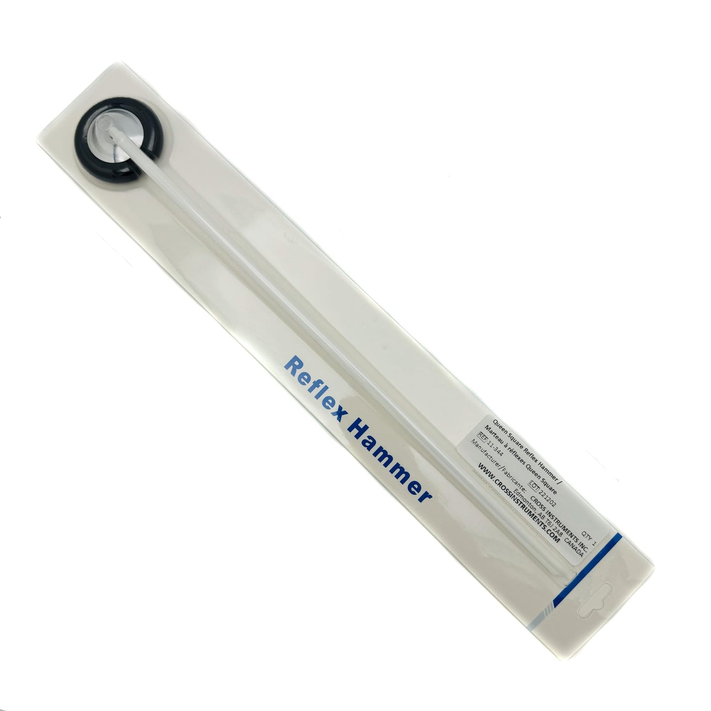 Cross Canada Queen Square Reflex Hammer for Clinical Diagnostic and Testing for Reflexes and to Elicits Superficial or cutaneous Responses, Including Plantar and Abdominal Reflexes
