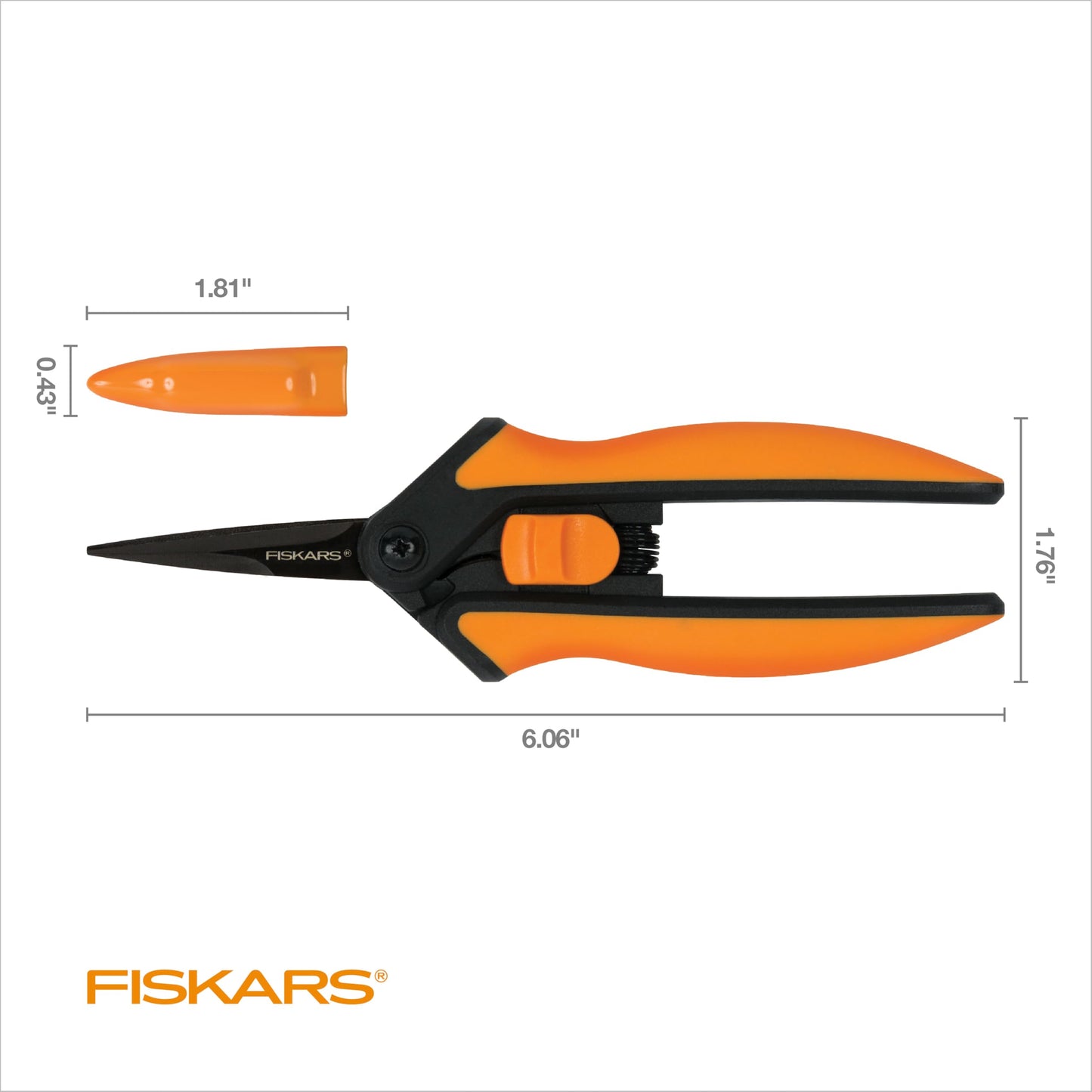 Fiskars Non-Stick Softgrip Micro-Tip Pruning Snip