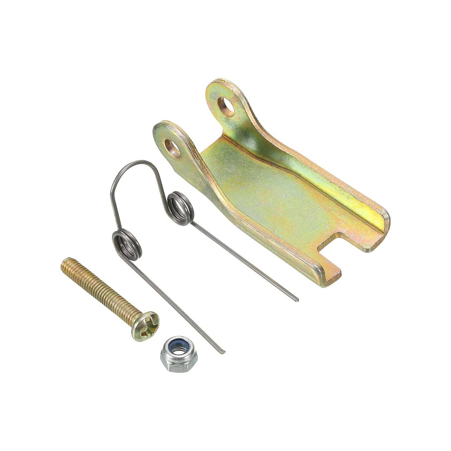 PATIKIL 2 Inch 50mm Hook Safety Latch Kit, 4 Pack Metal Towing Hitch Replacement for Clevis Hook Trailer, Golden Tone