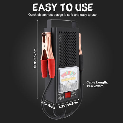 Yaegoo Battery Load Tester Car Battery Tester 12V 100A/6V 50A