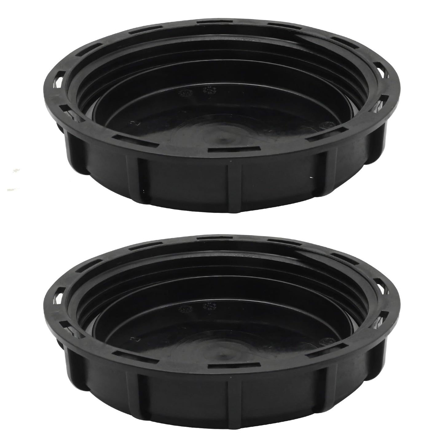 ZUDKSUY 2 Pcs Plastic IBC Storage Tank Caps, Black 6 Inch Leak-Proof Design IBC Tote Tank Cover with Gasket for Chemical Industrial Liquid Storage Tank