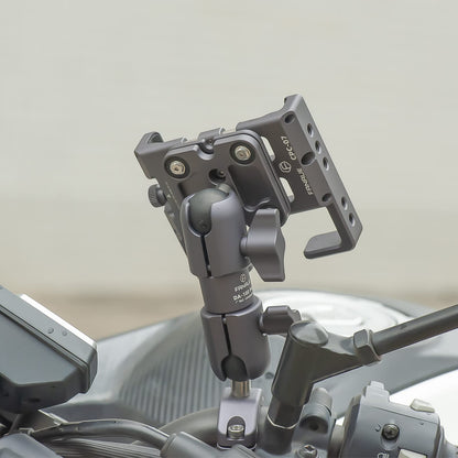 FANAUE Composite Double Socket Swivel Arm,DA-100PRO 3.7" Length, Aluminum Construction, Compatible with RAM Mounts B Size 1" Ball Components
