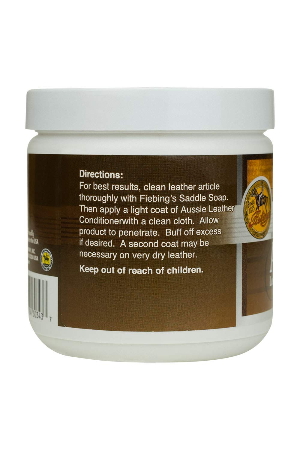 Fiebing's Aussie Leather Conditioner (14 oz) - Contains Beeswax to Withstand Hot Conditions - Preserve, Moisturize, Strengthen, Waterproof All Leathercraft, Car, Couch, Furniture, Purses, Boot, Shoe