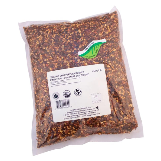 Splendor Garden Organic Chili Pepper Crushed - 454 g