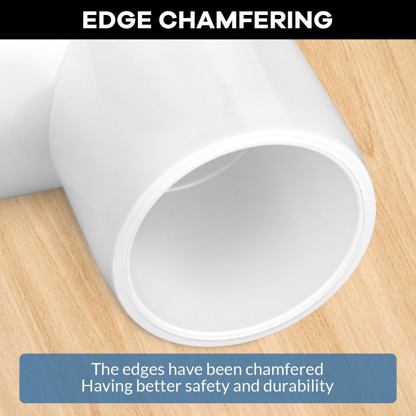 12-Pack 3 Way PVC Fittings 1 Inch, Furniture Grade PVC Pipe Elbow Connector for All DIY Structure and Frames
