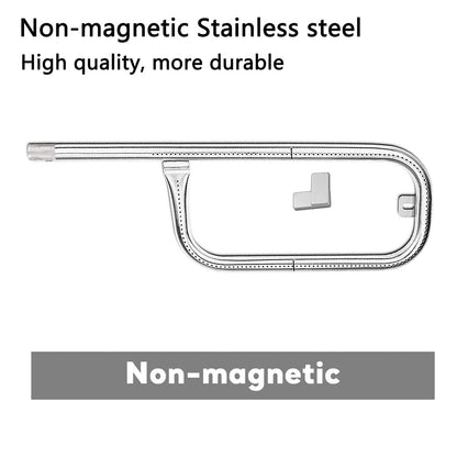 Uniflasy Stainless Steel Grill Tube Burner 60040 Replacement Parts for Weber Q100, Q120, Q1000, Q1200 Gasgrill, Length 17 inch