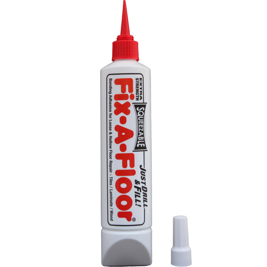 Fix A Floor Original Injection Repair Adhesive, Loose Tile and Hollow Floor Repair, No Removal Flooring Fix, Easy Squeeze Bottle