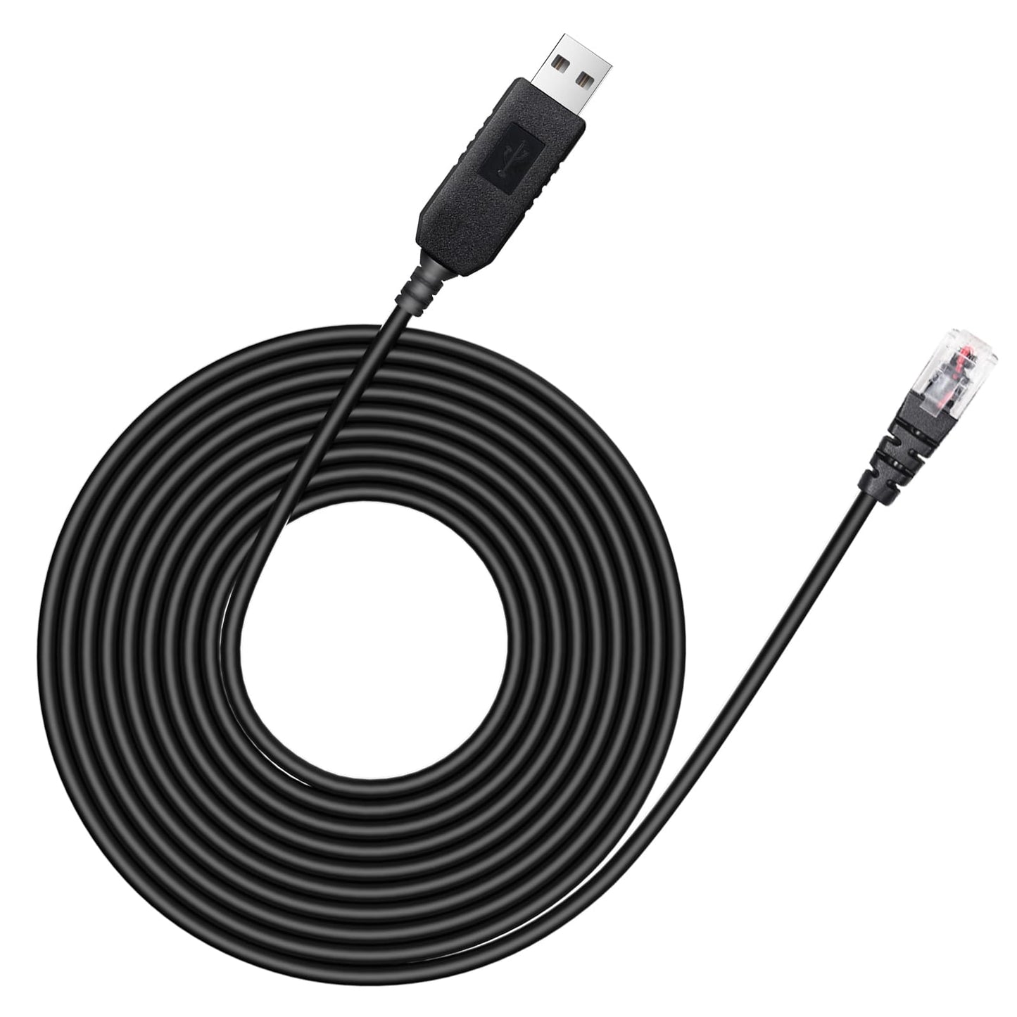 Hodeoo USB to RJ11 Radar Detector Power Cable,DC5V-12V Power Cable Replacement for Escort, Uniden, Radenso XP, Beltronics & Whistler Radar Detectors (13FT Length)