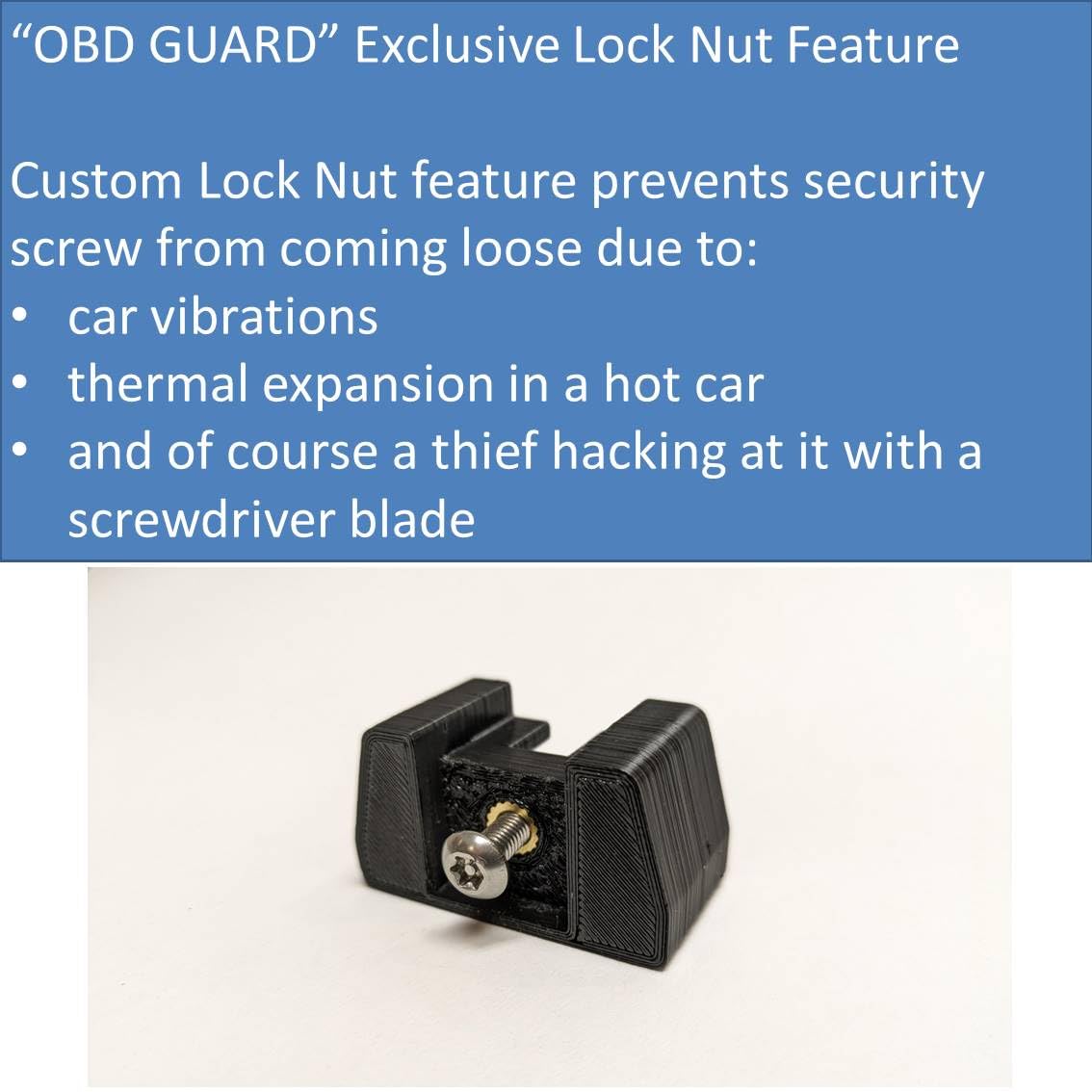 OBD Port Security Anti-Theft Lock Locking Device