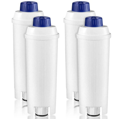 4 Pack Coffee Machine Water Filter for DeLonghi DLSC002 Water Filter for De'Longhi ECAM, ETAM, EC, BC Series
