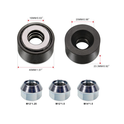 RULLINE 22800 Wheel Stud Installer Replace Most All Automotive and Light-Duty Truck Wheel Studs Installer Tool Wheel Studs with Wheel Lug Nuts 12x1.25 12x1.5, 14x1.5Safe, Saves Time, Effort