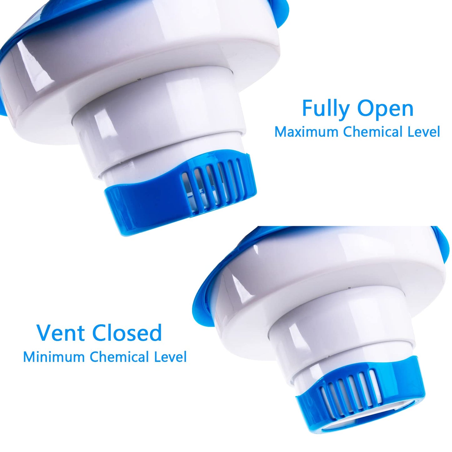 2 PCS Pool Chlorine Floater for 5 PCS 3" CHL orine Tablets, 7" Pool Collapsible Chlorine Floater,Optimal Pool Chlorinator,Adjustable Floating Chlorine Dispenser for Pool of Inground and Above Ground