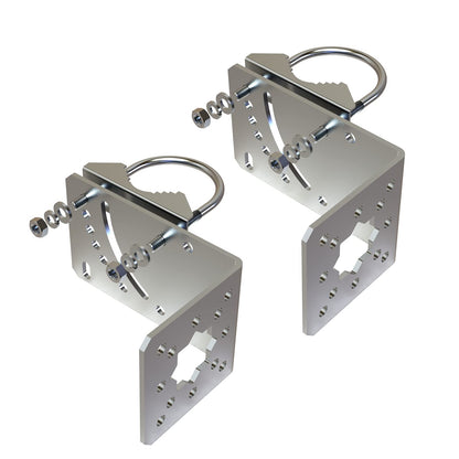 Aimeboost 2 PCS Pole Mount Bracket to Wall Hardware Accessories for Outside Home Antenna Adjustable Angle