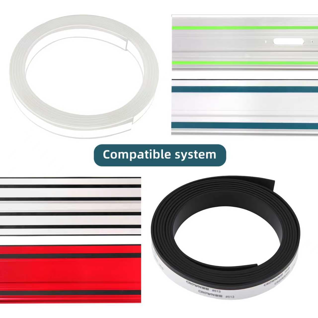 118" Splinter Guard Replacement Strip for Festool Track Saw Guide,Track Saw Splinter Guard for FS/2, 1400/2, FS-SP 5000, FSK Guide Rails Tape Accessories,White
